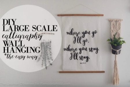 DIY Large Scale Calligraphy On Canvas 768x514