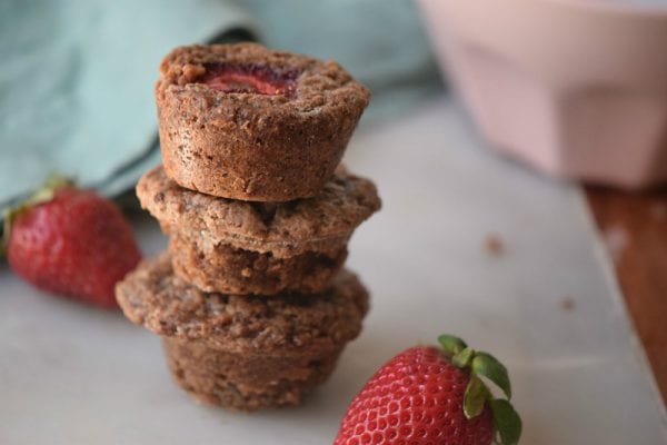 Strawberry Brownie Bites