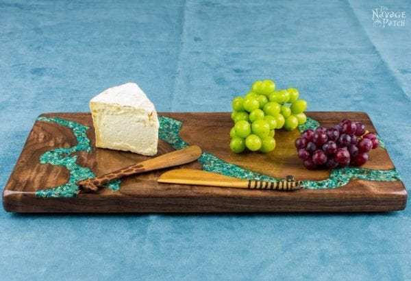 Turquoise Inlay Cheese Board 082