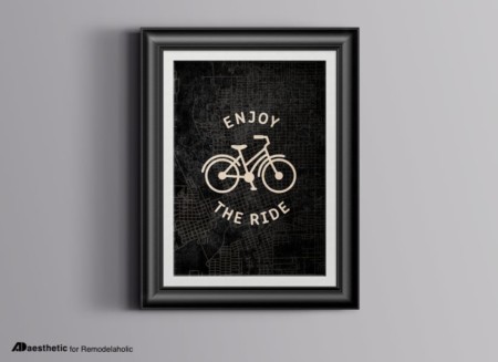 Printable Bicycle Art: Enjoy the Ride | Remodelaholic
