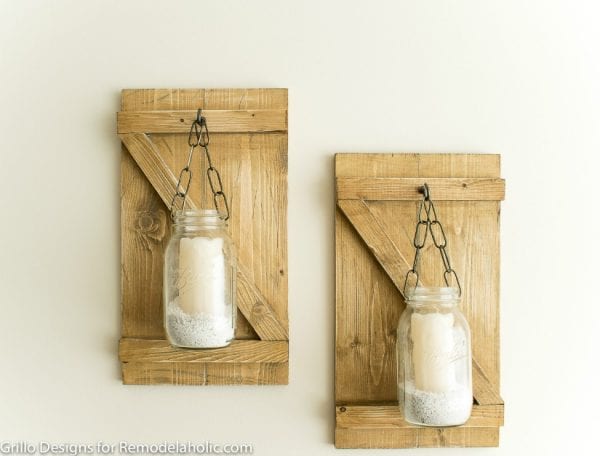 Feature Hanging Mason Jar Candle Lights Grillo Designs