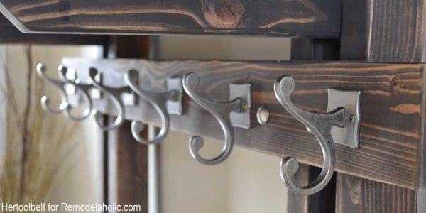 Hall Tree Coat Hook Feature