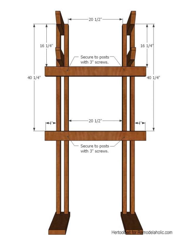 Building extra storage for your coats is easy with this free plan for a DIY hall tree coat rack. 
