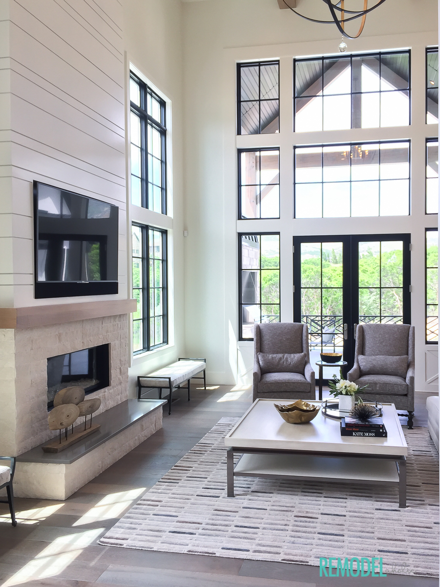 Get This Look: Modern Farmhouse Living Room | Remodelaholic