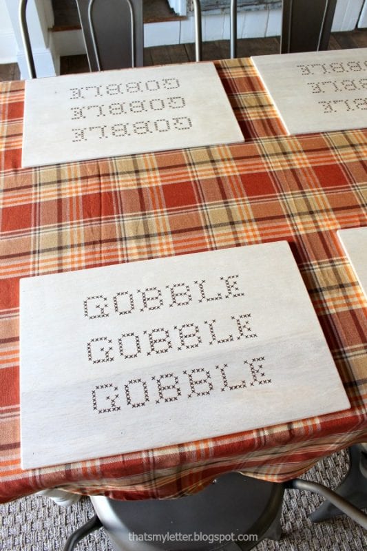 Plywood Decor Projects That's My Letter Placemats
