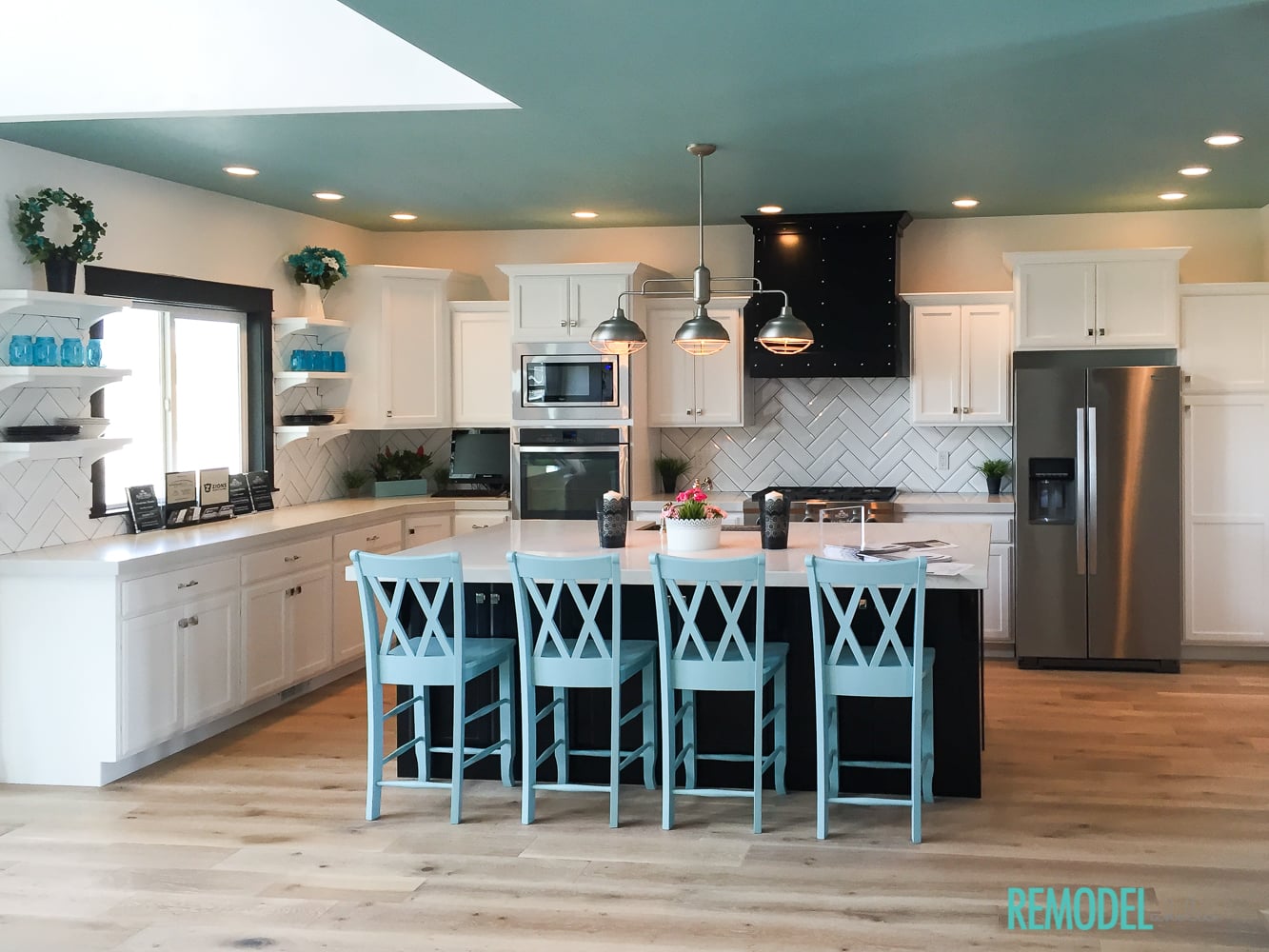 Remodelaholic | Get This Look: A Colorful White Kitchen