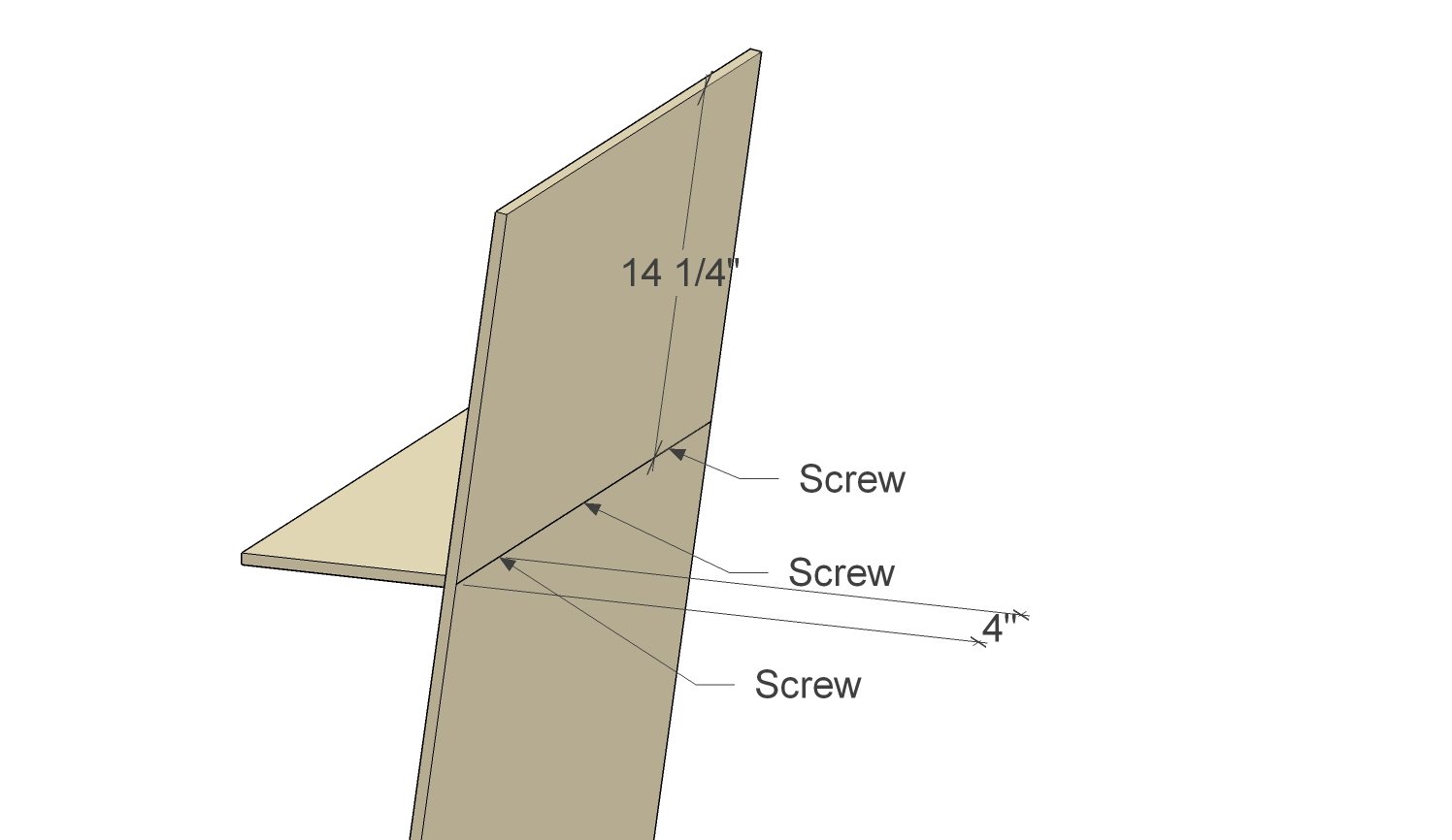 How to Build A OneSheet Plywood Leaning Shelf Remodelaholic