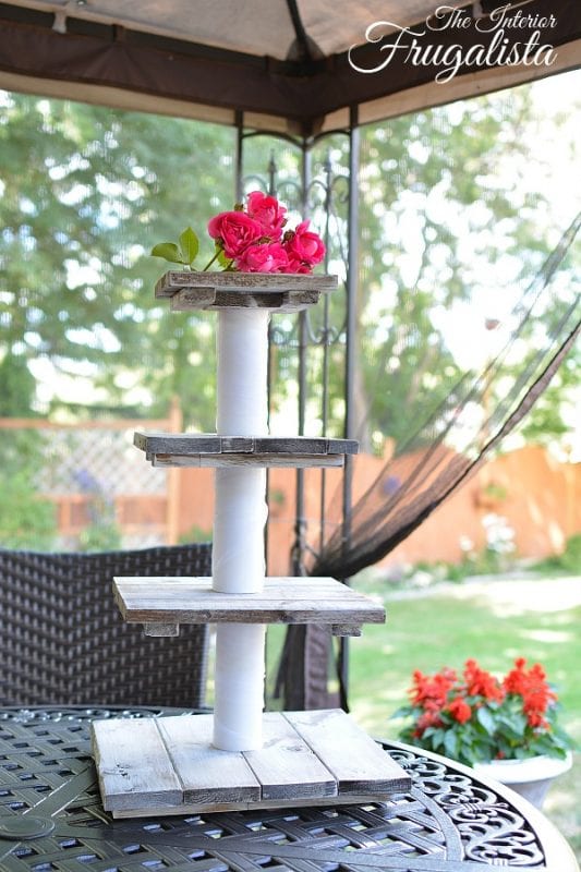 DIY Tiered Wedding Cake Stand 600