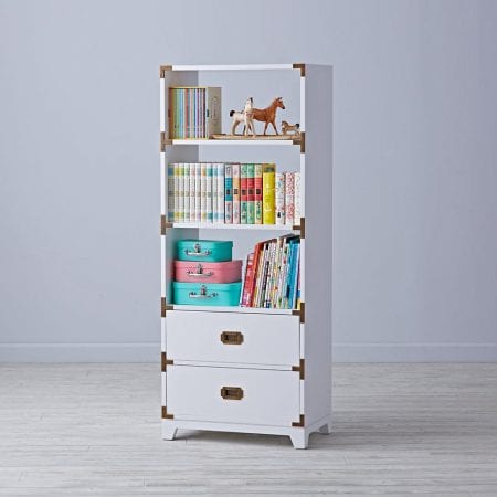Bold Wallpaper Decor Tips, Campaign Bookcase