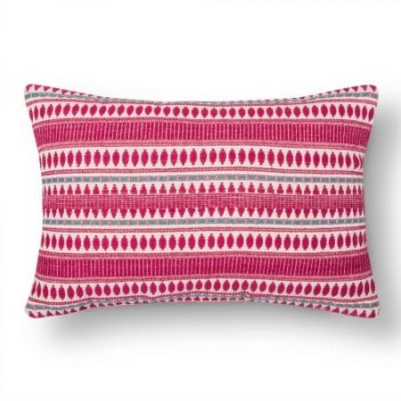 Bold Wallpaper Decor Tips, Pink Lumbar Pillow