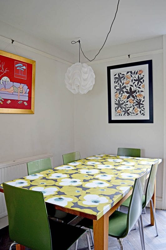 Decoupage Table Top With Wallpaper 2 S