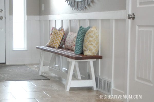 Farmhouse 2x4 Bench The Creative Mom