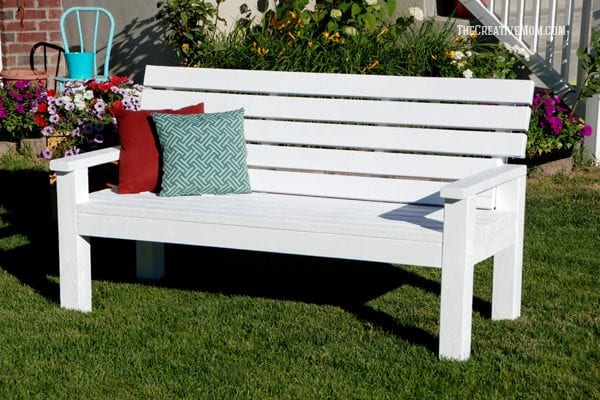 Garden Bench From 2x4s The Creative Mom