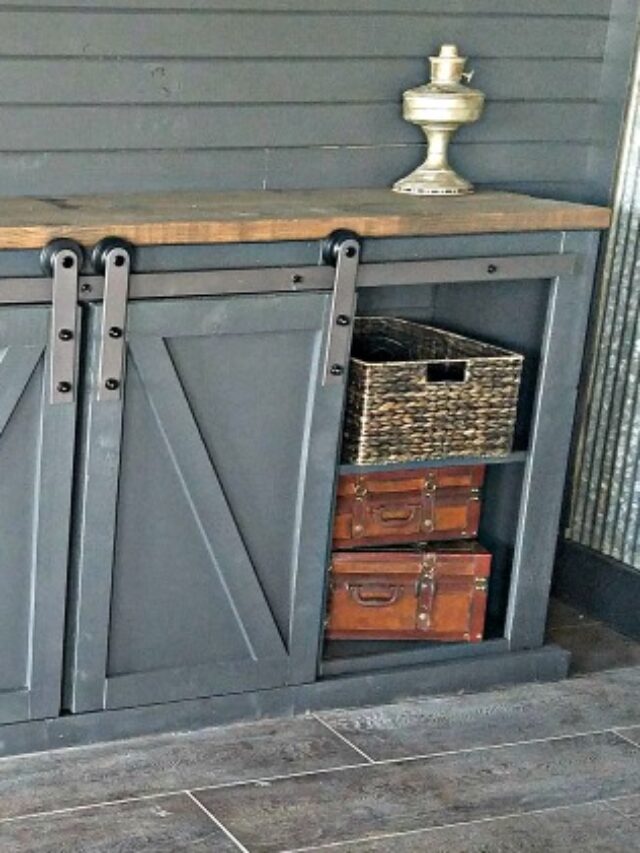 How To Build A Sliding Barn Door Console For Your Man Cave 21