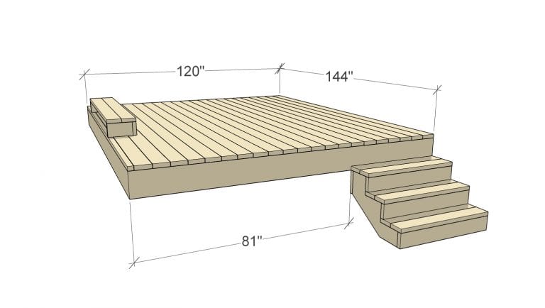 How to Build Space-Saving Deck Benches for a Small Deck | Remodelaholic