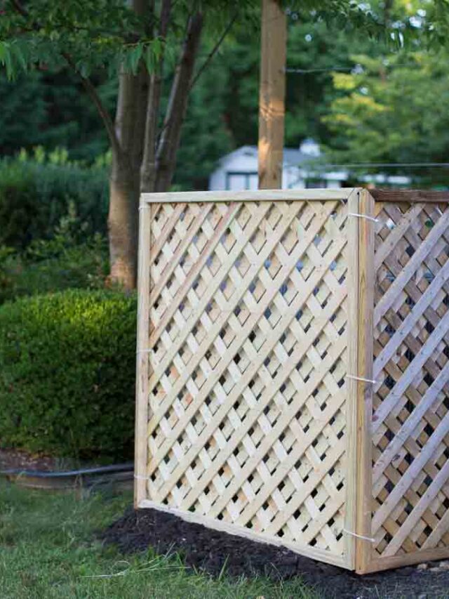 Outdoor Air Conditioner Screen Heatherednest.com For Remodelaholic 14