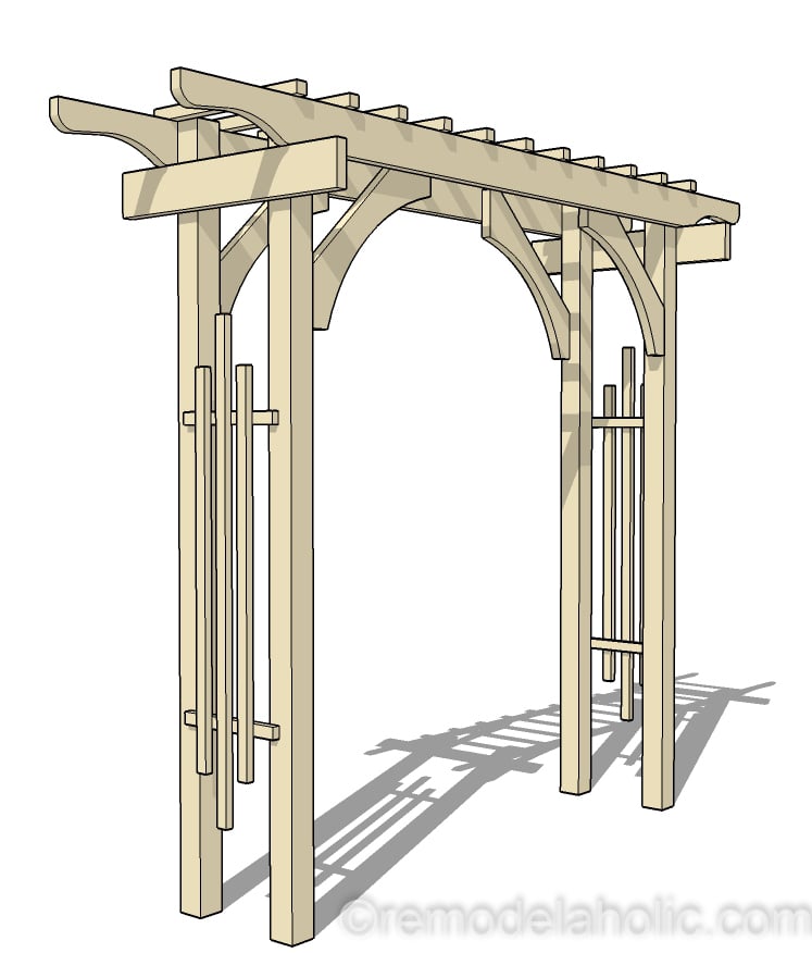 How to Build a Garden Arbor for a Backyard Wedding Arch Remodelaholic