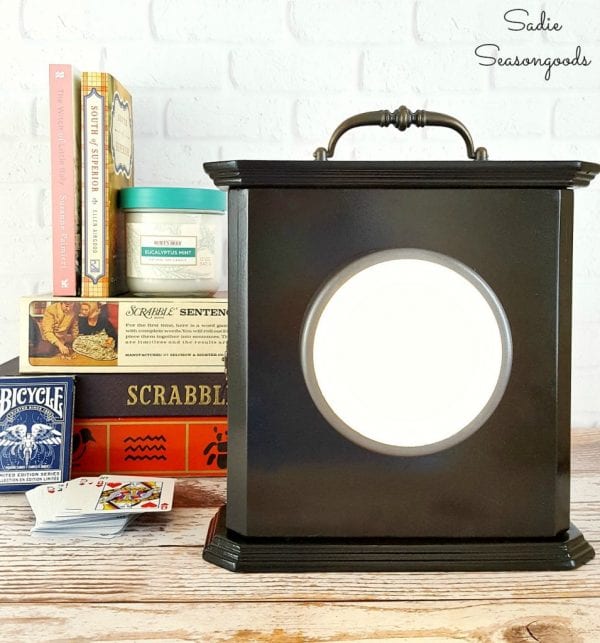 10 DIY Power Outage Lantern And Kit From A Repurposed Broken Thrift Store Clock Cabinet By Sadie Seasongoods