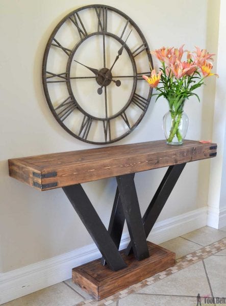 2x4 Console Table Hertoolbelt Vert