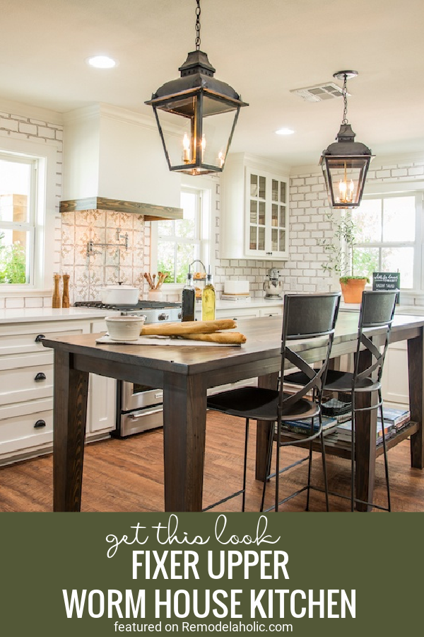 Get This Look: Fixer Upper Worm House Kitchen | Remodelaholic