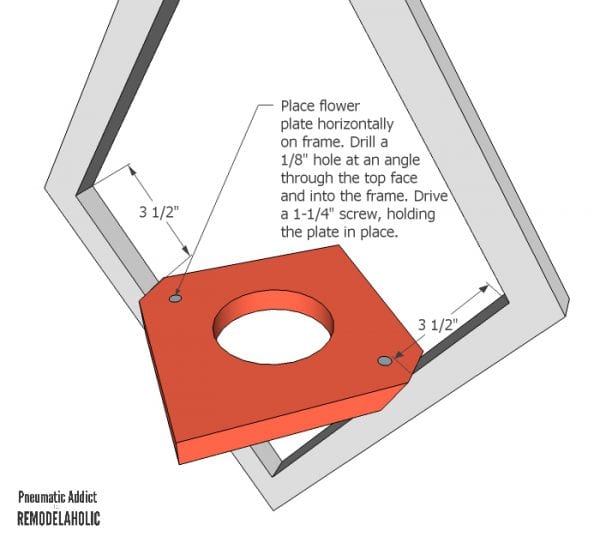 West Elm Hanging Planter Attach Plate WM