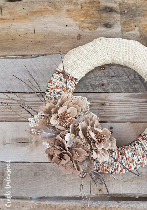 Fall Wreath Diy Rustic Consumer Crafts Unleashed 2