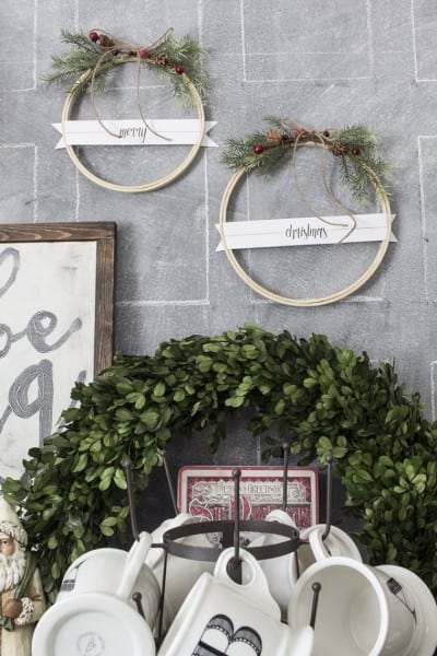 AKA Design Merry Christmas Embroidery Hoop Wreaths BLOG PIC