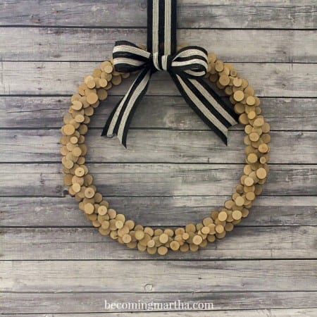 Wood Slice Wreath 5