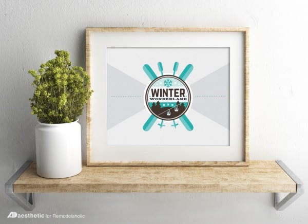 Free Printable Graphic Winter AD Aesthetic For Remodelaholic Horizontal