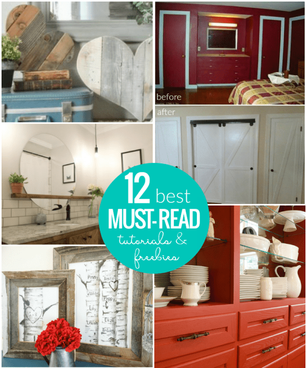 12 Best Must Read DIY Tutorials And Free Printables From @Remodelaholic Crop