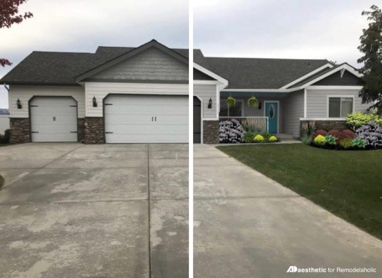 Real Life Rooms: Garage Door Curb Appeal Dilemma | Remodelaholic
