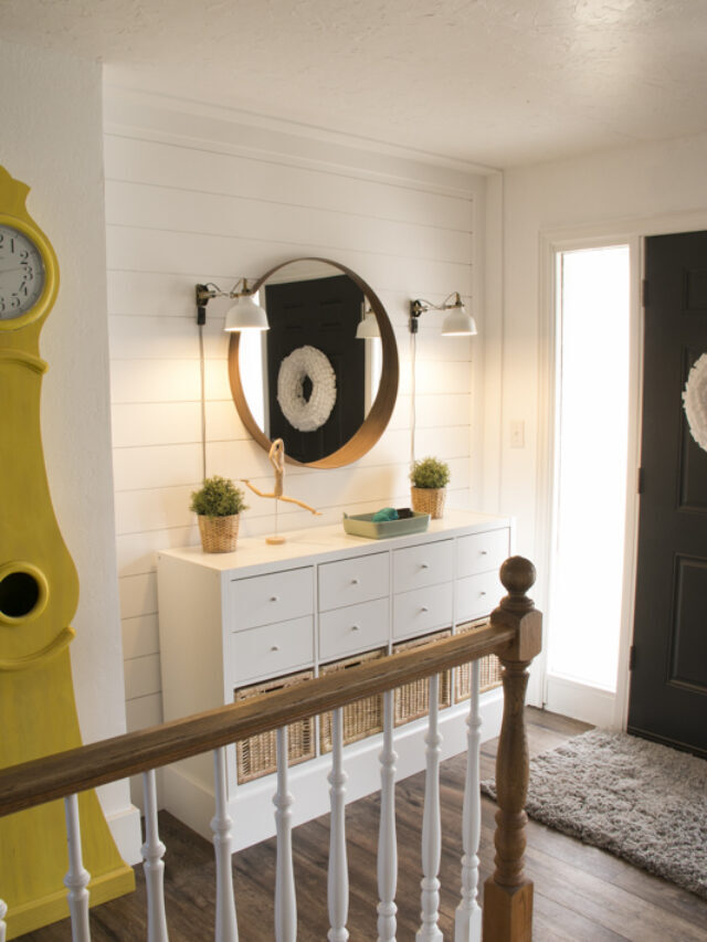 ENTRYWAY STORAGE AND DECOR ON A BUDGET