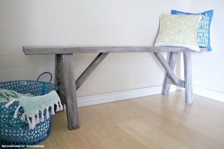 Low Shot Easy DIY Bench, MyLove2Create