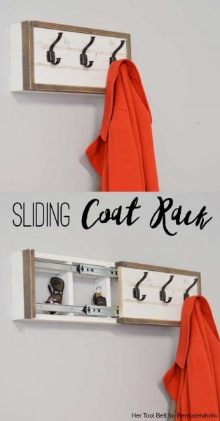 Sliding Coat Rack Together