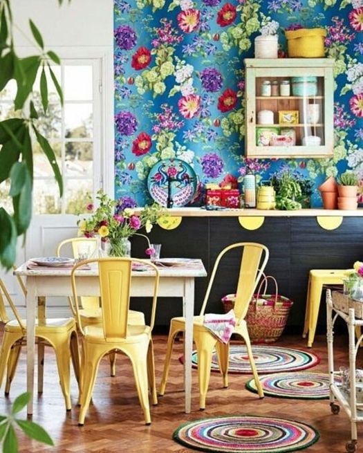 Colorful yellow kitchen ideas via Hus & Hem | Yellow Kitchen Inspiration #Remodelaholic