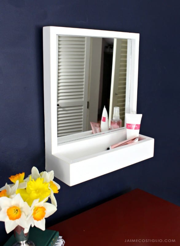 Easy Diy Build Storage Mirror Jaime Costliglio