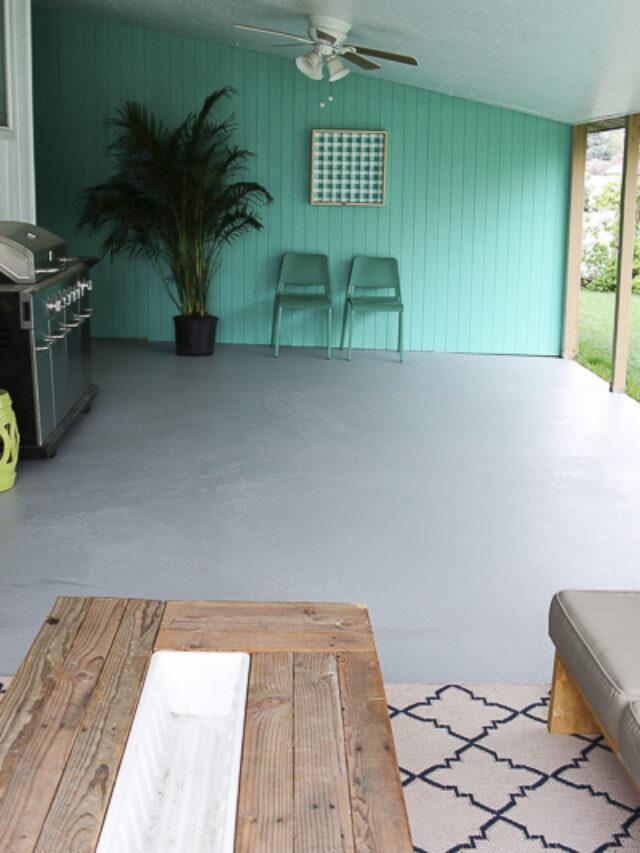 HOW TO PAINT A CONCRETE PATIO
