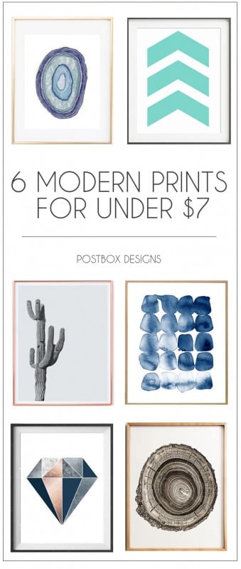 Postbox Designs: 6 Tips to Decorating with Color in your Living Room Design, 6 Budget Modern Artwork Prints