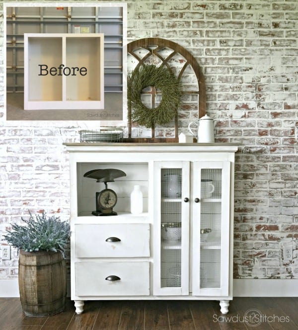 Cabinet Makeover Into Kitchen Sideboard