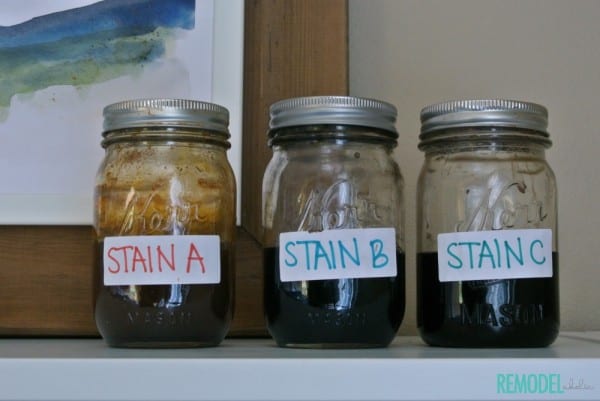 Diy Wood Stain, Homemade Wood Stain From Common Household Items #remodelaholic
