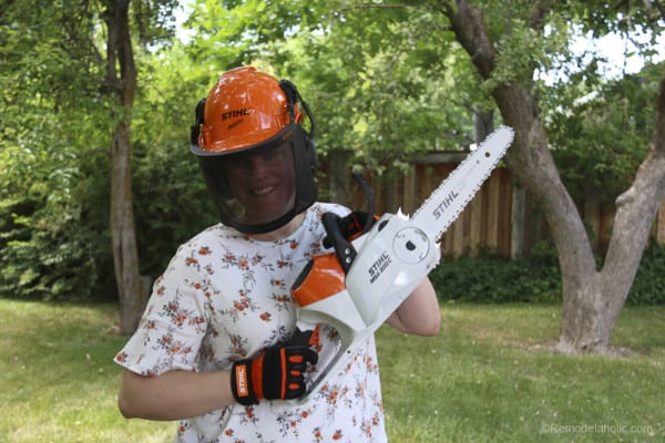 Stihl Chainsaw Safety Considerations @Remodelaholic 82