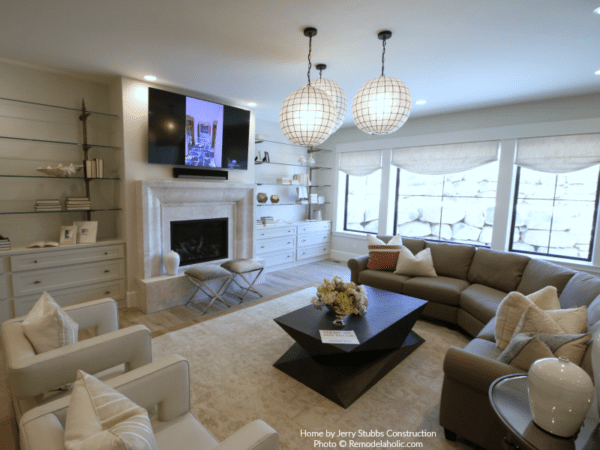 Various Styles Of Seating Add Variation And Ensure Everyone Has A Place To Relax Jerry Stubbs And Tique And Co 2018 Utah Valley Parade Of Homes Featured On Remodelaholic