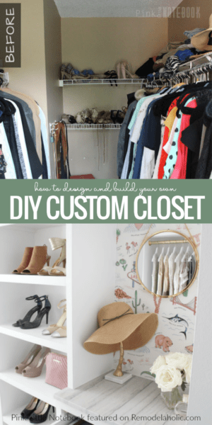 DIY Closet Organizer for a Builder Basic Closet | Remodelaholic
