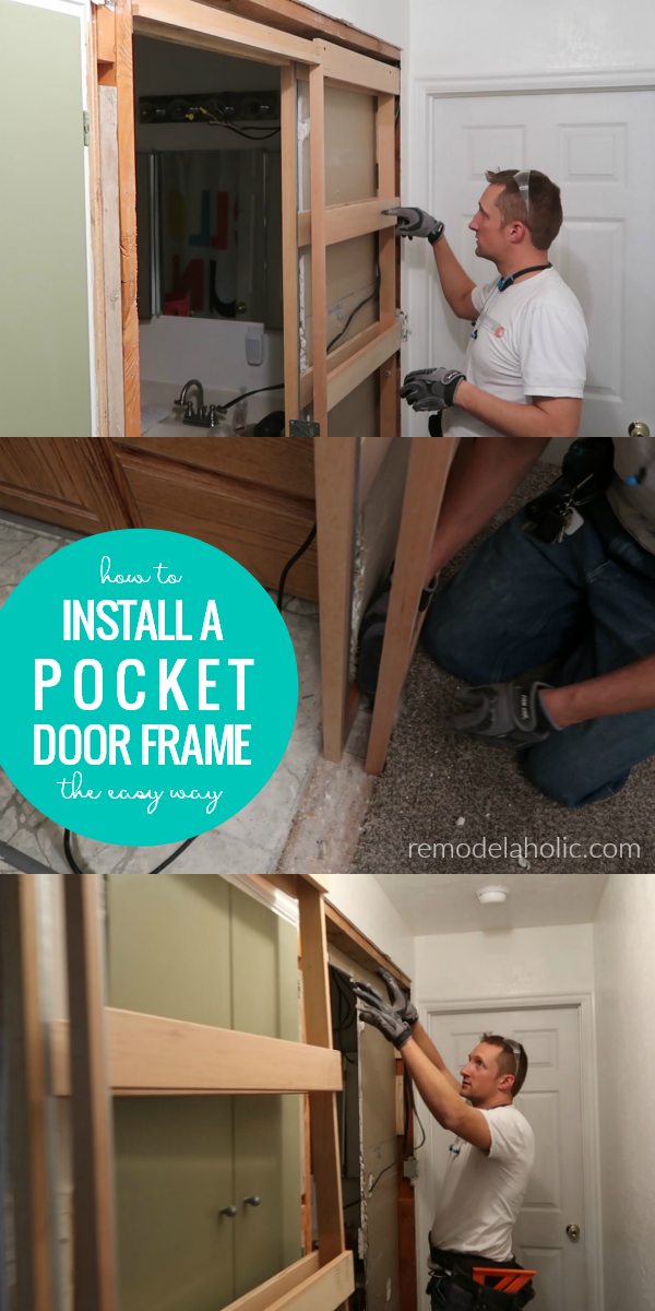 The Easy Way to Install a Pocket Door Frame in an Existing Wall Remodelaholic