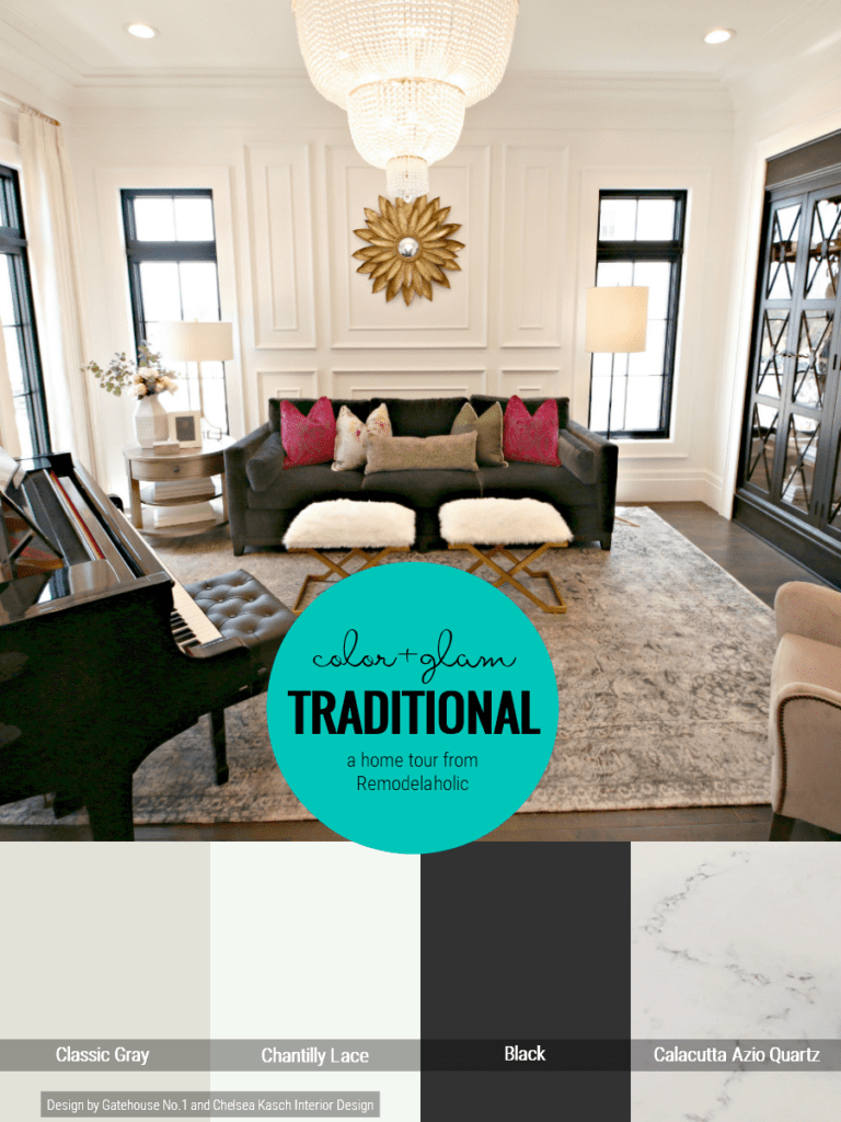 Home Tour: Exquisite Traditional Home with Pops of Glam and Color ...