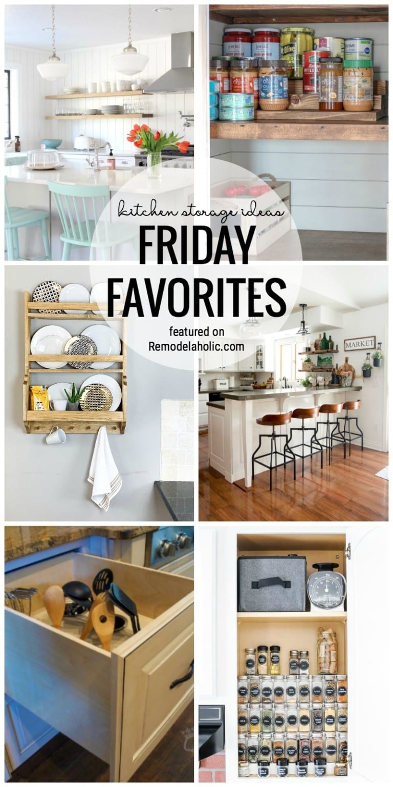 Friday Favorites: Kitchen Storage Ideas | Remodelaholic
