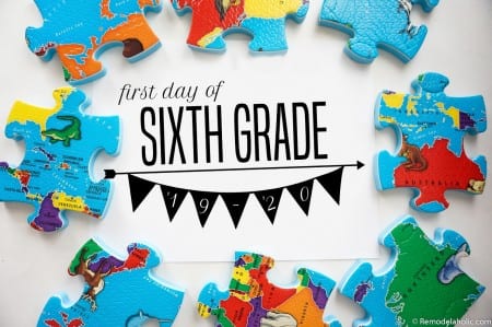 Printable School Photo Signs for the First Day of School | Remodelaholic