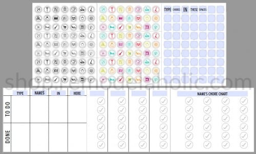 Editable Magnetic Chore Chart Printable for Kids | Remodelaholic