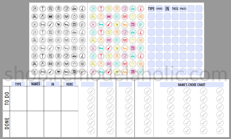 Editable Magnetic Chore Chart Printable for Kids | Remodelaholic