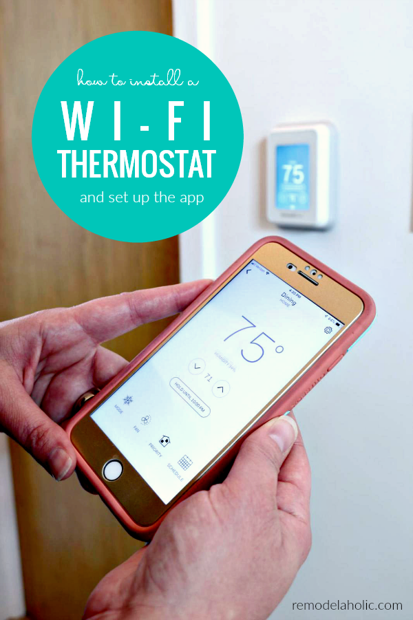 Smart Home Update: Installing a Wi-Fi Thermostat | Remodelaholic